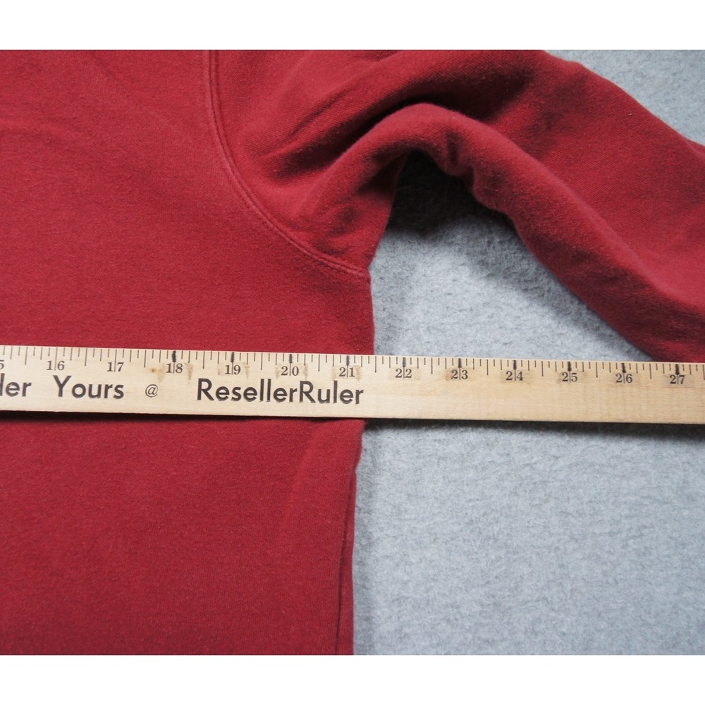 The North Face Sweatshirt Womens Medium Red Hoodie Fleece Pullover Ladies FLAW* - Picture 8 of 11